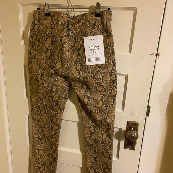 NWT Frame Snakeskin Jeans - Picture 2 of 5